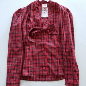 Heart of Haute tartan blouse